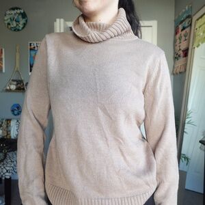 Knit Tan Turtleneck